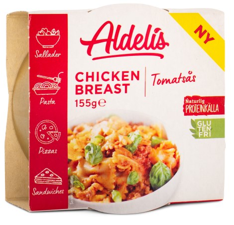 Pienoiskuva Aldelis Chicken Breast in Tomato Sauce, 155 g