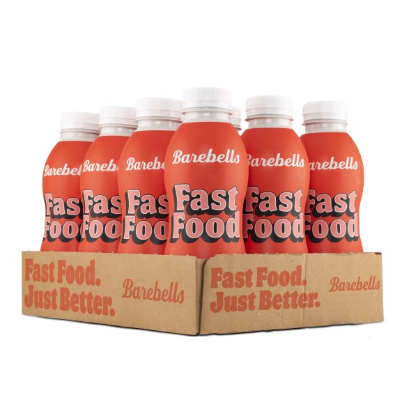 Barebells Fast Food -juomasta, Mansikka, 12 kpl