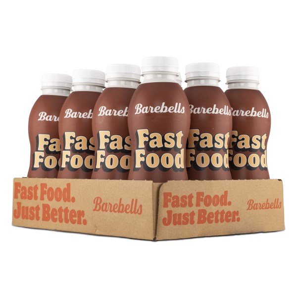 Barebells Fast Food -juomasta, Suklaa, 12 kpl