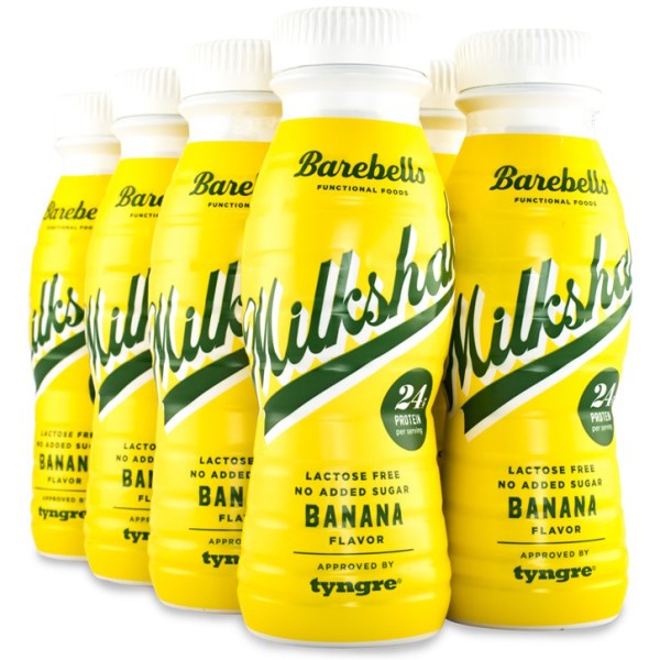 Barebells Milkshake, Banaani, 8-pack