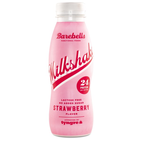 Barebells Milkshake, Mansikka, 330 ml