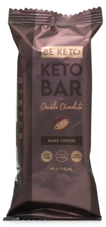 Pienoiskuva BeKeto KETO Bar, Double chocolate, 40 g