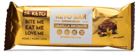 Pienoiskuva Beketo KETO Bar Soft, Vanilla Brownie, 40 g