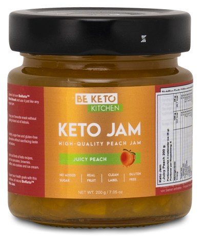 Pienoiskuva BeKeto KETO Jam, Juicy Peach, 200 g