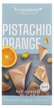 Pienoiskuva Benjamissimo Choklad Sockerfri, Pistaasi & Appelsiini, 60 g