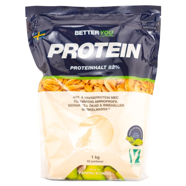 Better You Herne- & Kauraproteiini, Kookos/Päärynä, 1 kg