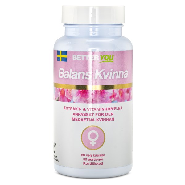 Better You Naisen Balanssi Lisäravinne Vaihdevuosiin, 60 kapselia