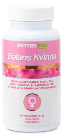 Pienoiskuva Better You Naisen Balanssi Lisravinne Vaihdevuosiin, 60 kapselia