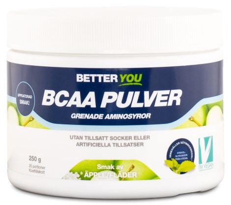 Pienoiskuva Better You BCAA Jauhe, Omena/Selja, 250 g