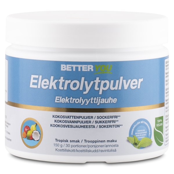 Better You Elektrolyyttijauhe, Trooppinen, 150 g