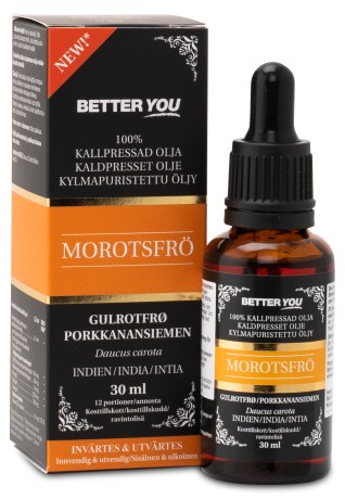 Pienoiskuva Better You Kylmpuristettu Porkkanansiemenljy , 30 ml