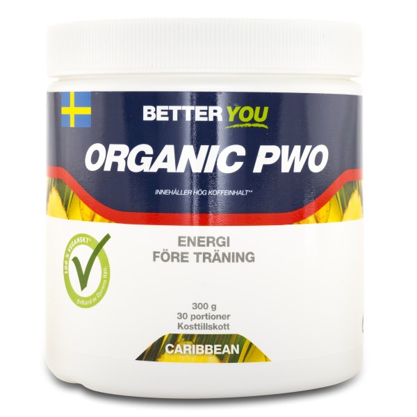 Better You Pre Work Out PWO, Luomu, Karibia, 300 g
