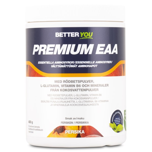 Better You Premium EAA, Persikka, 480 g