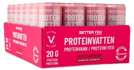 Pienoiskuva Better You Proteiinivesi , Sweet Raspberry, 24 kpl