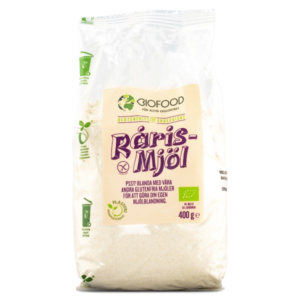 Biofood Täysjyväriisijauho, Luomu, 400 g