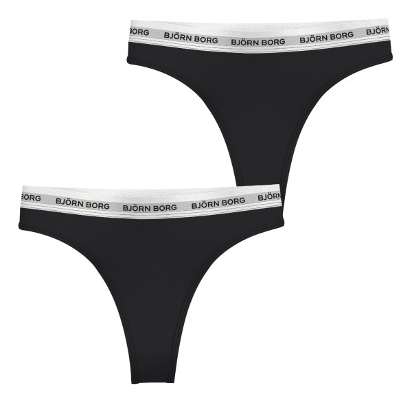 Björn Borg Core Logo Thong 2 pack, S, Moniväri