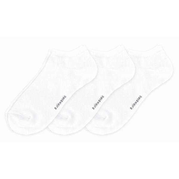 Björn Borg Essential Steps 3-parin Pakkaus, 39-42, Valkoinen