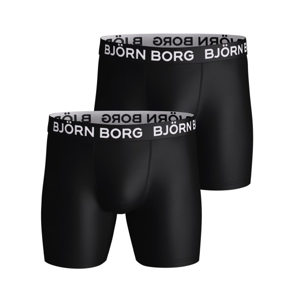 Björn Borg Performance Boxer 2-pack, M, Musta