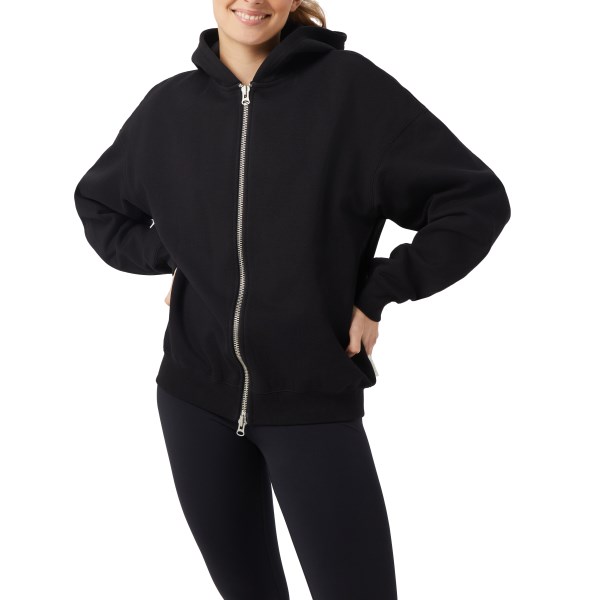 Björn Borg Studio Oversized Zip Hoodie, XS, Musta