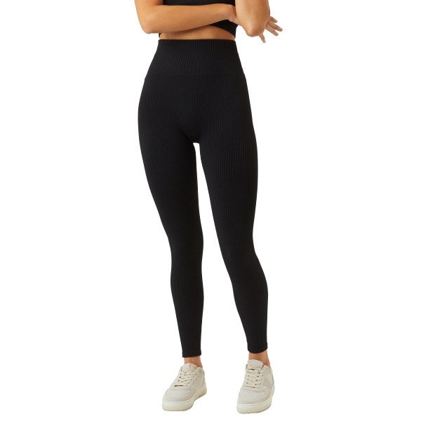 Björn Borg Studio Seamless Rib Tights, XS, Musta