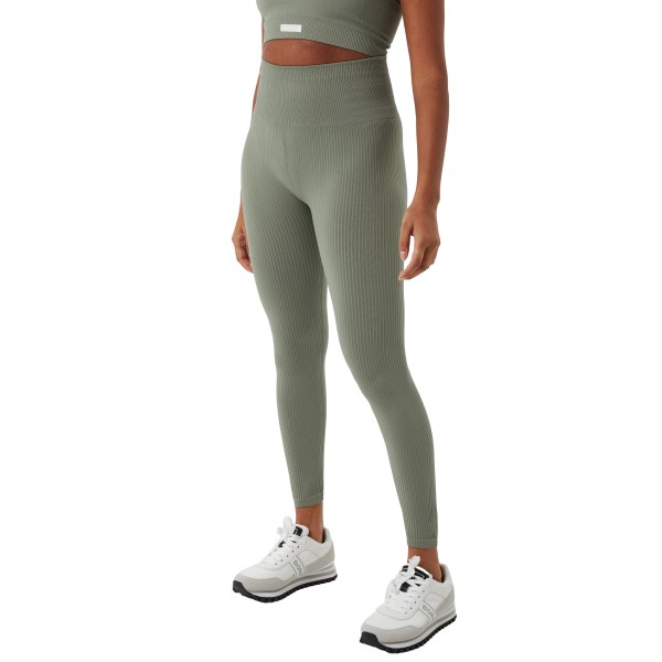 Björn Borg Studio Seamless Rib Tights, XL, Vetiver