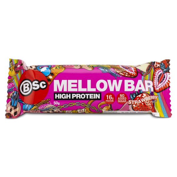 BSc Mellow Bar, Mansikka, 50 g