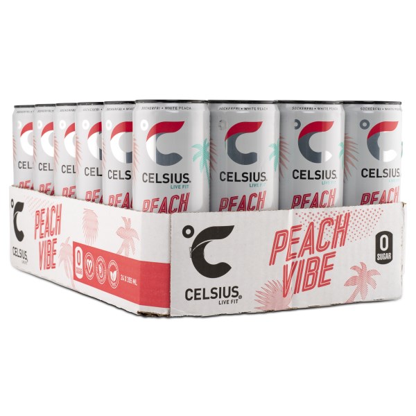 Celsius Energiajuoma, Peach Vibe kolsyrad