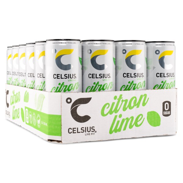 Celsius Energiajuoma, Lemon Lime Hiilihapotettu, 24 kpl