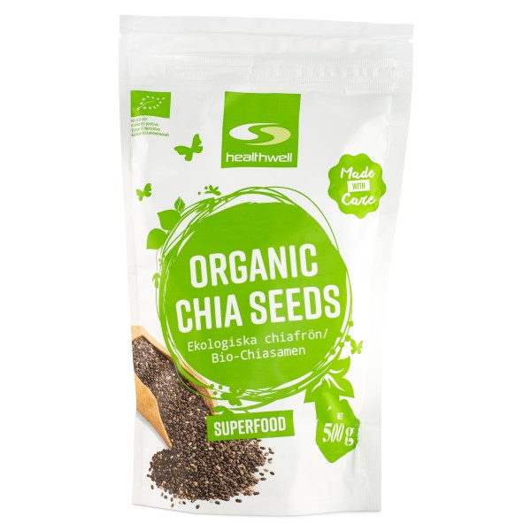 Healthwell Chia-siemenet Luomu, 500 g