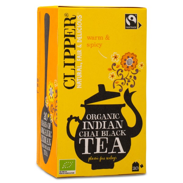 Clipper Tea Indian Chai Luomu, 20 pussia