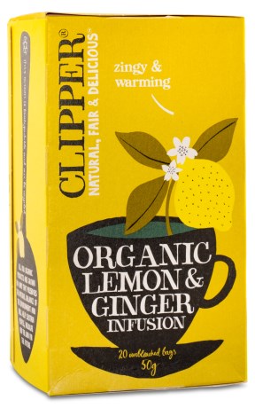 Pienoiskuva Clipper Tea Lemon & Ginger Infusion EKO, 20 pussia
