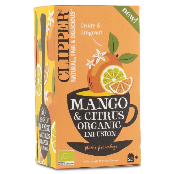Clipper Tea Mango & Citrus Infusion, 20 pussia