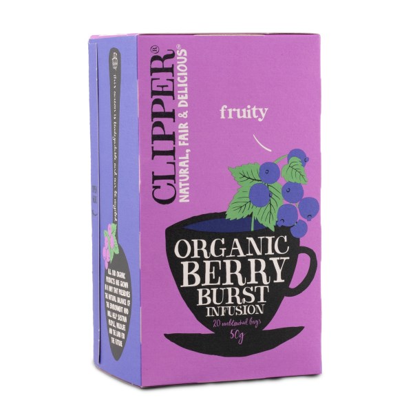 Clipper Tea Organic Berry Burst, 20 pussia