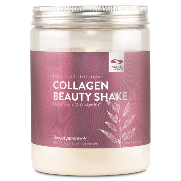 Svenskt Kosttillskottsin Collagen Beauty Shake, Sweet Pineapple, 330g