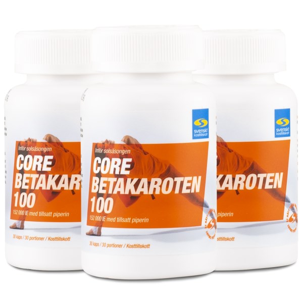 Core Beetakaroteeni 100, 90 kapselia