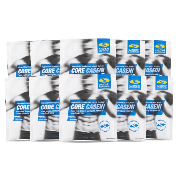 Core Casein Annospussi, Sitruuna & Vanilja, 10-pack