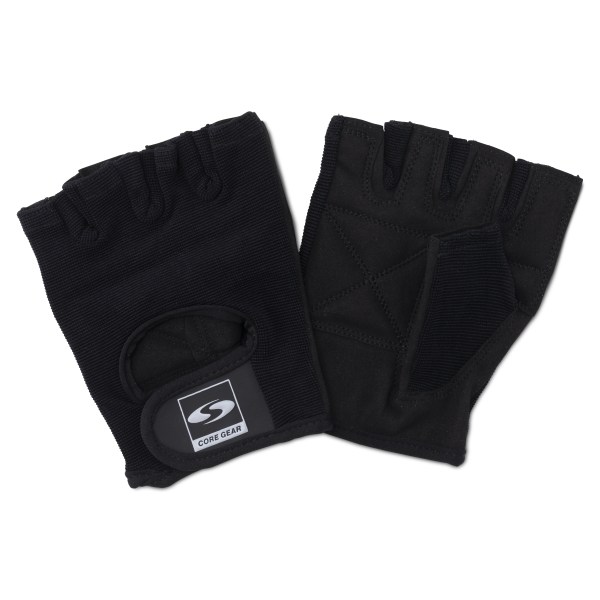 Core Gear Gym Gloves, L, Musta