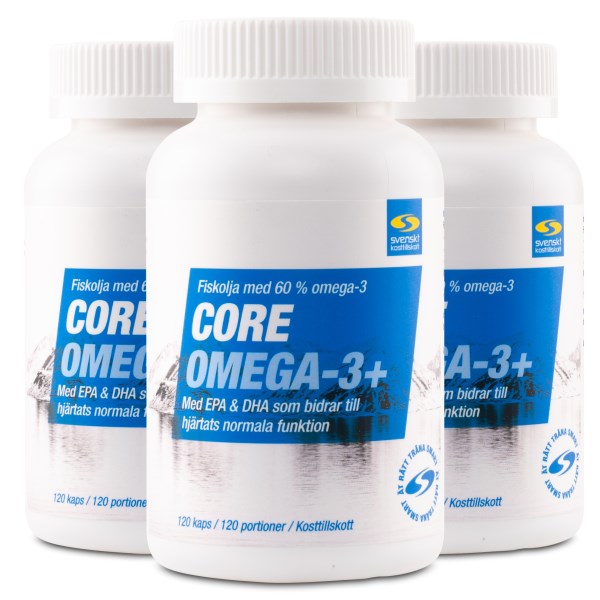 Core Omega-3+, 360 kapselia