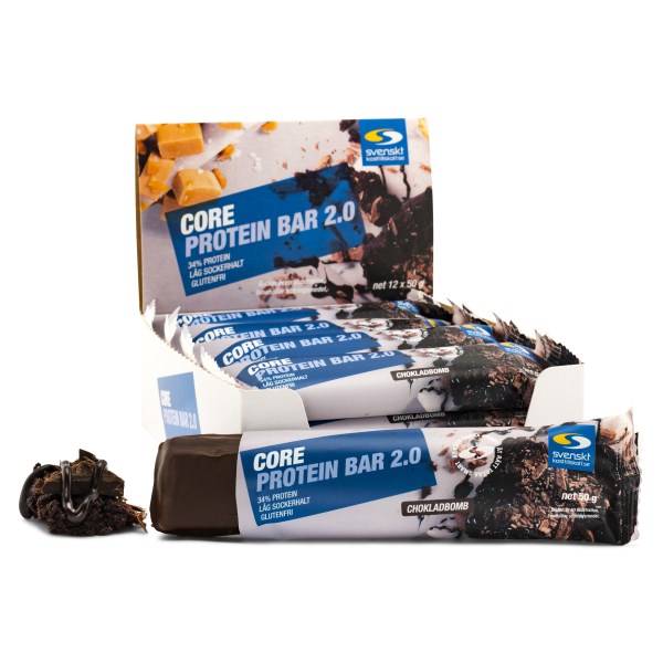 Core Protein Bar 2.0, Suklaapommi, 12 kpl