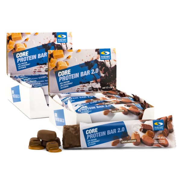Core Protein Bar 2.0, Suklaa fudge, 24 kpl