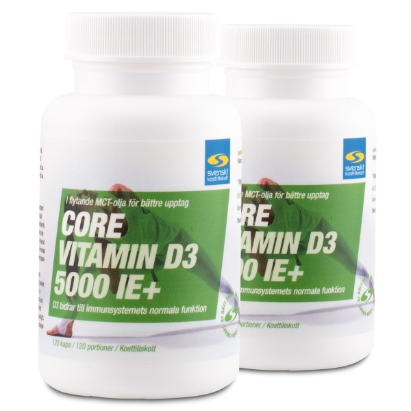 Core D3-vitamiini 5000 IE+, 240 kapselia