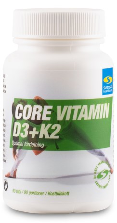 Pienoiskuva Core Vitamin D3+K2, 90 tablettia