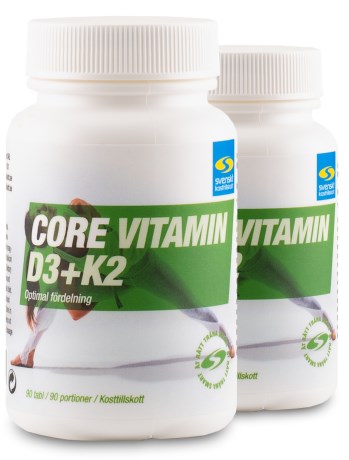 Pienoiskuva Core Vitamin D3+K2, 180 tablettia