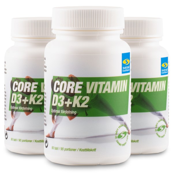 Core Vitamin D3+K2, 270 tablettia