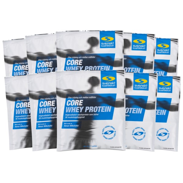 Core Whey Annospussit, Banaani Pirtelö, 10-pack
