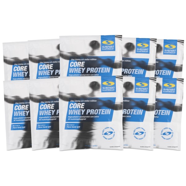 Core Whey Annospussit, Päärynä Vanilja Split, 10-pack