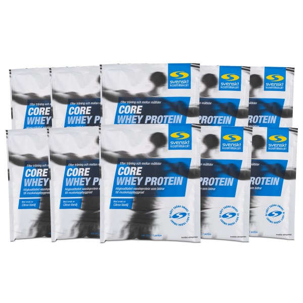 Core Whey Annospussit, Sitruuna & Vanilja, 10-pack
