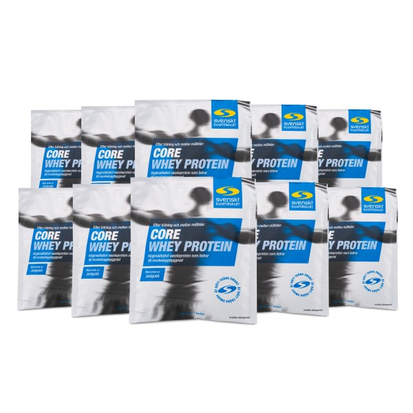 Core Whey Annospussit, Mansikka, 10-pack