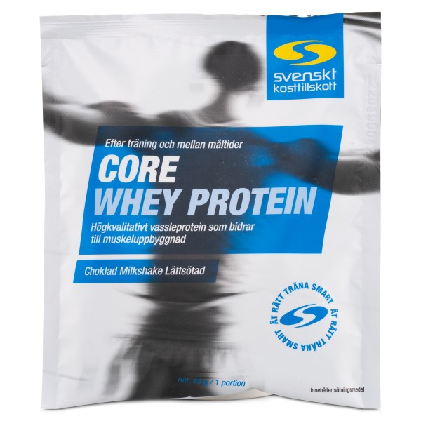 Core Whey Annospussit, Mansikka pirtelö  *Kevyesti makeutettu*, 33 g