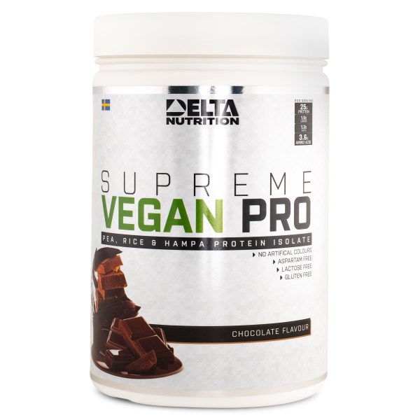 Delta Nutrition Supreme Vegan PRO, Suklaa, 900 g